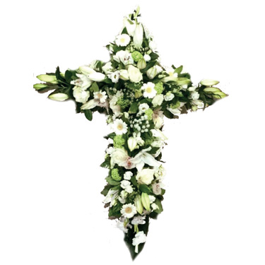 croix fleurs naturelles